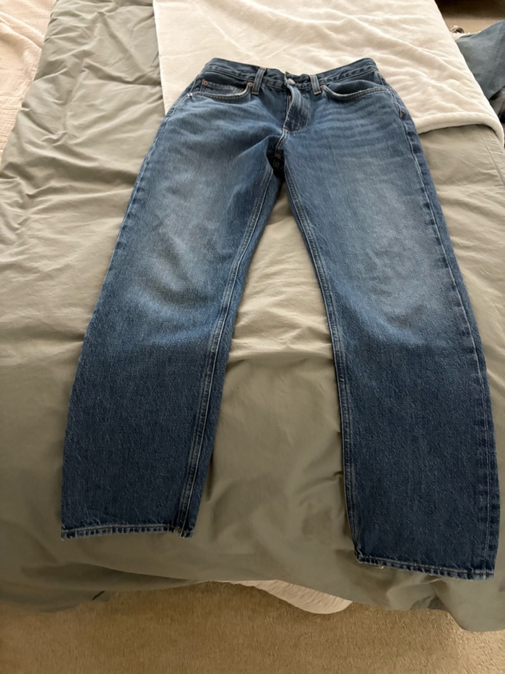 Agolde Women's Valen 100% cotton straight leg denim
